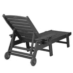 Set GDFStudio Fern da esterno composto da 3 pezzi, con chaise longue, tavolino laterale e schienale regolabile