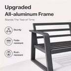 GDFStudio Vivienne 4 Piece Aluminum Outdoor Conversation Set with Cushions