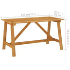 Ensemble de salle à manger vidaXL en bois d’acacia