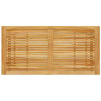 vidaXL Dining Set Solid acacia wood, PE rattan, powder-coated steel