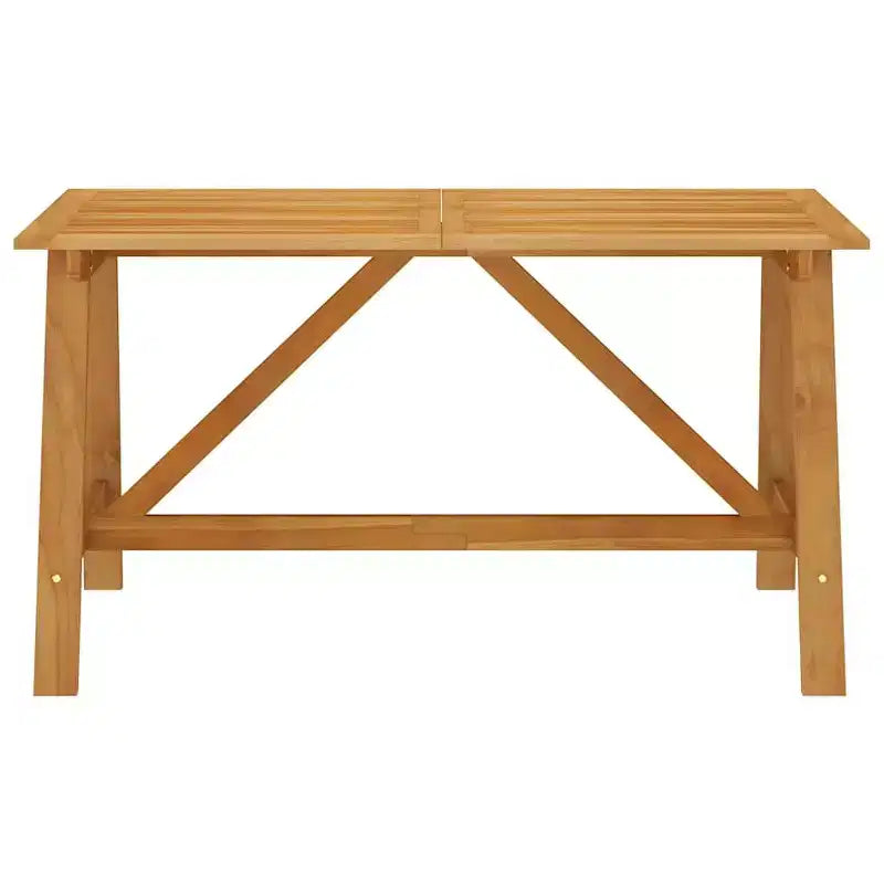 vidaXL Dining Set Solid acacia wood, PE rattan, powder-coated steel