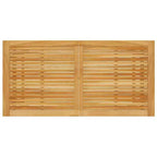 vidaXL Dining Set Solid acacia wood, PE rattan, powder-coated steel