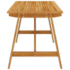 vidaXL Dining Set Solid acacia wood, PE rattan, powder-coated steel