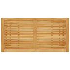 vidaXL Dining Set Solid acacia wood, PE rattan, powder-coated steel