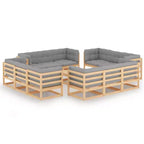 vidaXL Garden Lounge Set Pinewood Solid Pinewood Modular
