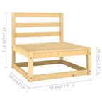 Ensemble de détente de jardin vidaXL en bois de pin massif, modulaire