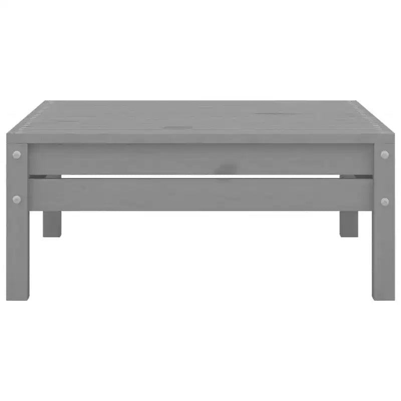 Ensemble de détente de jardin vidaXL en bois de pin massif gris, 5 pièces, modulaire