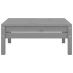 Ensemble de détente de jardin vidaXL en bois de pin massif gris, 5 pièces, modulaire