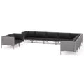 vidaXL Garden Lounge Set Dark Grey