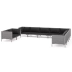 vidaXL Garden Lounge Set Dark Grey