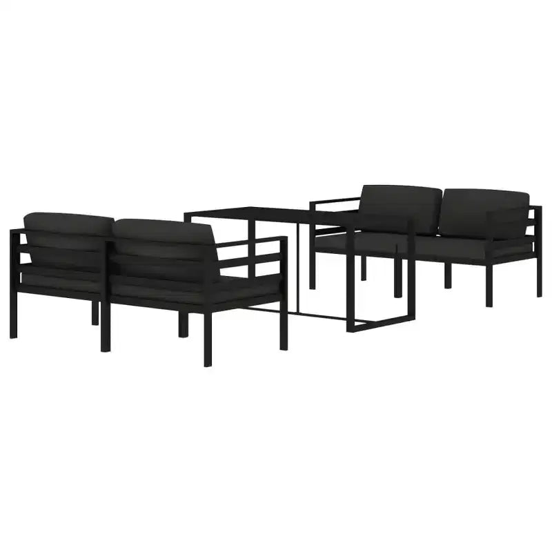 Ensemble de détente de jardin vidaXL anthracite