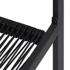 Ensemble repas de jardin vidaXL en verre noir, moyen et durable