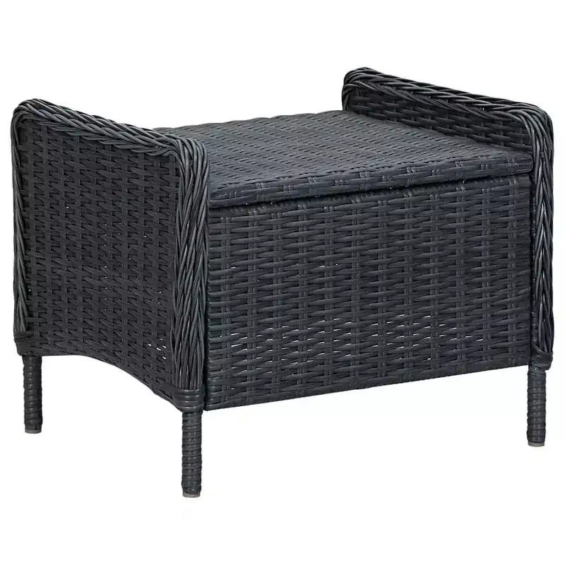 Ensemble de salle à manger vidaXL pour terrasse, en bois d’acacia massif gris foncé, taille moyenne