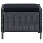 Ensemble de salle à manger vidaXL pour terrasse, en bois d’acacia massif gris foncé, taille moyenne