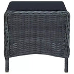 Ensemble de salle à manger vidaXL pour terrasse, en bois d’acacia massif gris foncé, taille moyenne