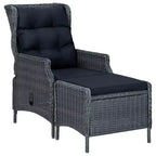 Ensemble de salle à manger vidaXL pour terrasse, en bois d’acacia massif gris foncé, taille moyenne