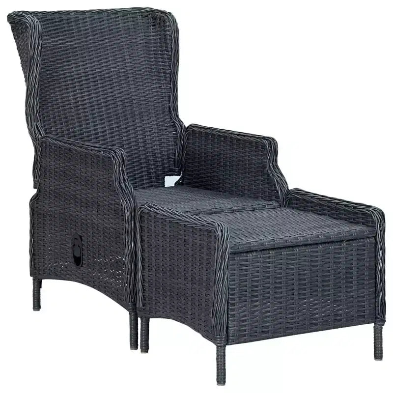 Ensemble de salle à manger vidaXL pour terrasse, en bois d’acacia massif gris foncé, taille moyenne
