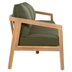 Christopher Knight Home Sunny moderne 5-teilige Sitzgruppe aus Akazienholz mit rechteckigem Tisch mit Lamellenplatte und 7 Sitzplätzen