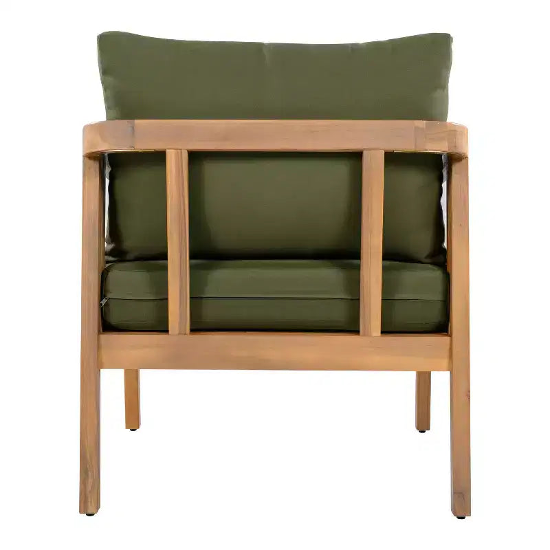Christopher Knight Home Sunny moderne 5-teilige Sitzgruppe aus Akazienholz mit rechteckigem Tisch mit Lamellenplatte und 7 Sitzplätzen