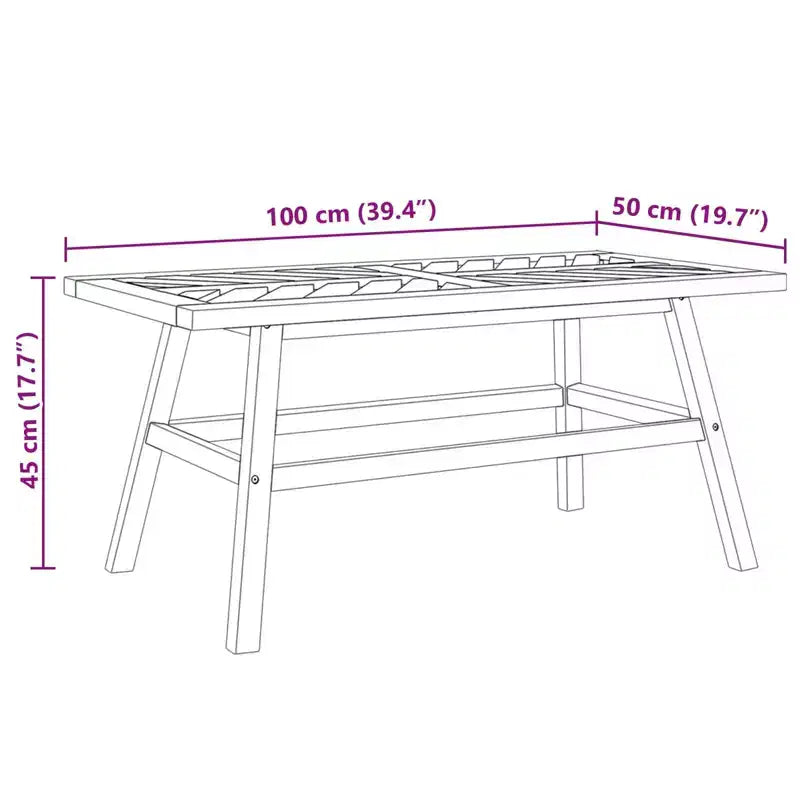 vidaXL Garten-Lounge-Set, 5-teilig, aus braunem massivem Akazienholz