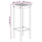 vidaXL Garden Bar Set Natural Wood Solid Acacia wood Large Durable