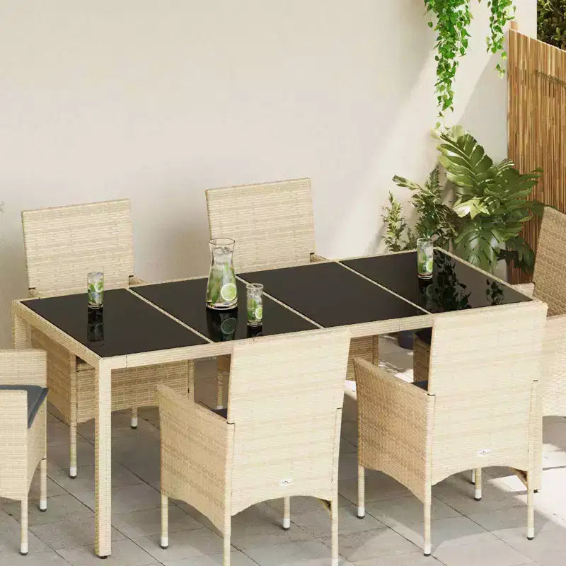 vidaXL Tischplatten, 4-teilig, aus schwarzem gehärtetem Glas