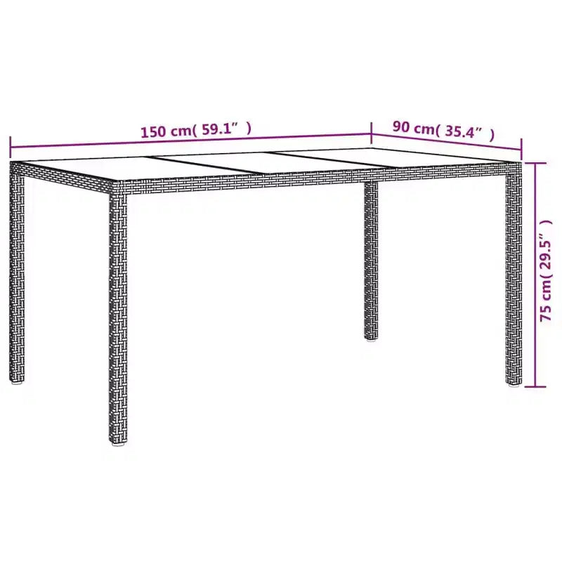 vidaXL Patio Dining Set Set of 4