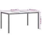 vidaXL Patio Dining Set Set of 4
