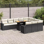 vidaXL Garden Sofa Set PE Rattan Large UV-resistant materials