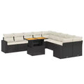 vidaXL Garden Sofa Set PE Rattan Large UV-resistant materials