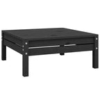 vidaXL Garden Lounge Set Black Solid pinewood Modular Garden Lounge Set