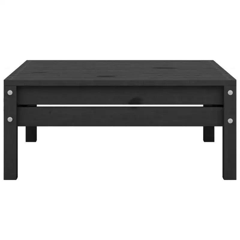 vidaXL Garden Lounge Set Black Solid pinewood Modular Garden Lounge Set