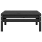 vidaXL Garden Lounge Set Black Solid pinewood Modular Garden Lounge Set