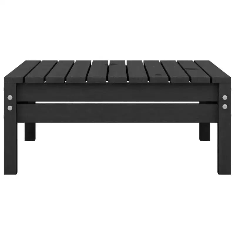 vidaXL Garden Lounge Set Black Solid pinewood Modular Garden Lounge Set