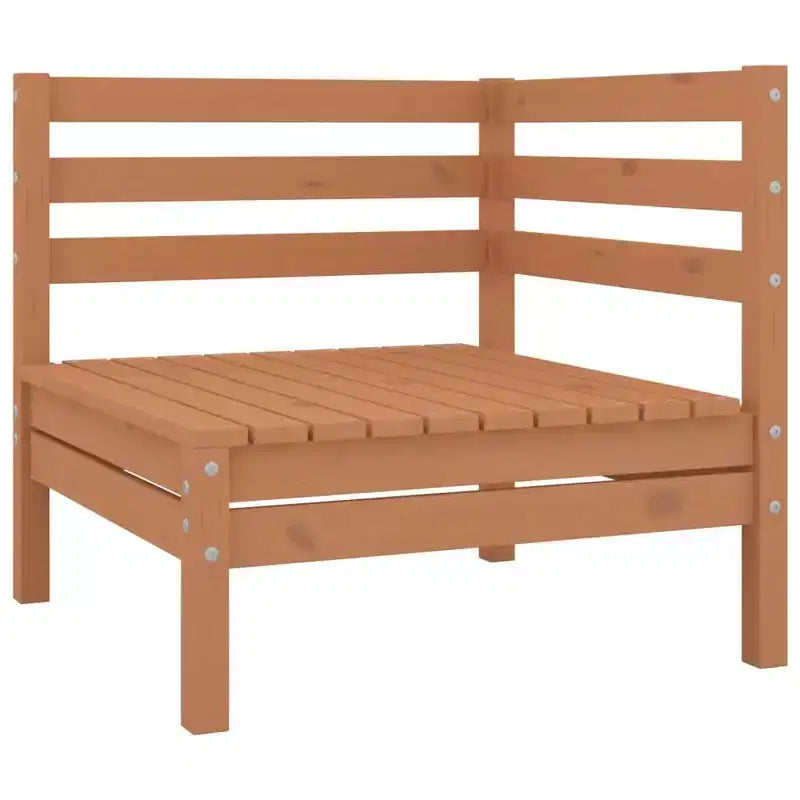 vidaXL Garden Lounge Set Black Solid pinewood Modular Garden Lounge Set