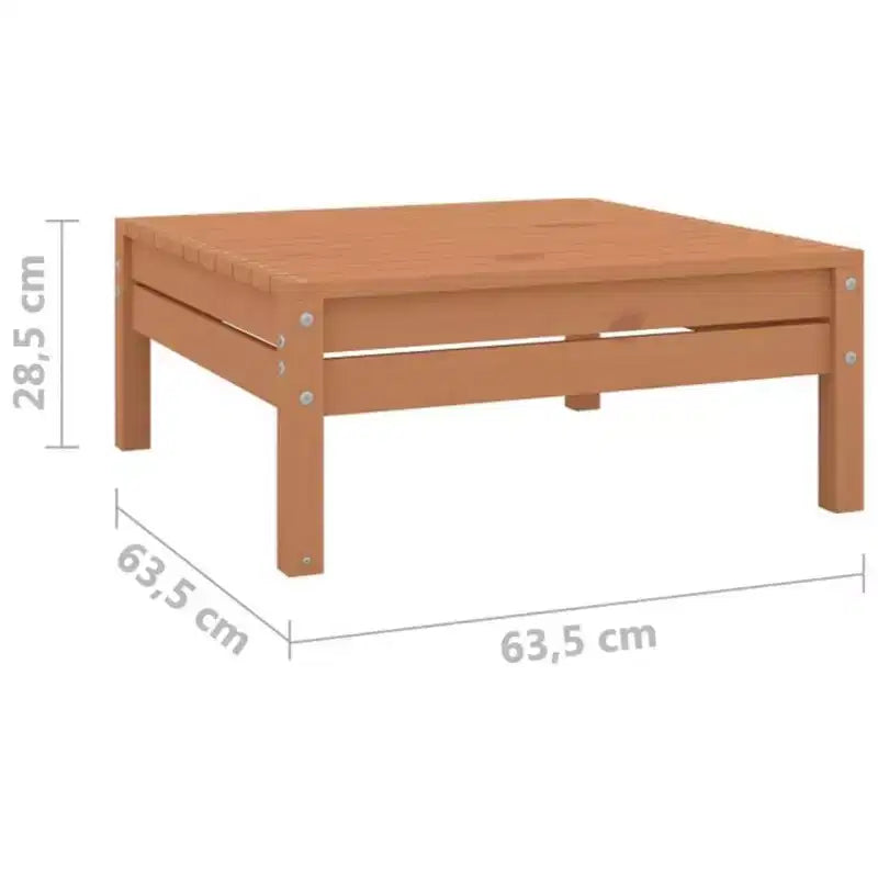 vidaXL Garden Lounge Set Black Solid pinewood Modular Garden Lounge Set