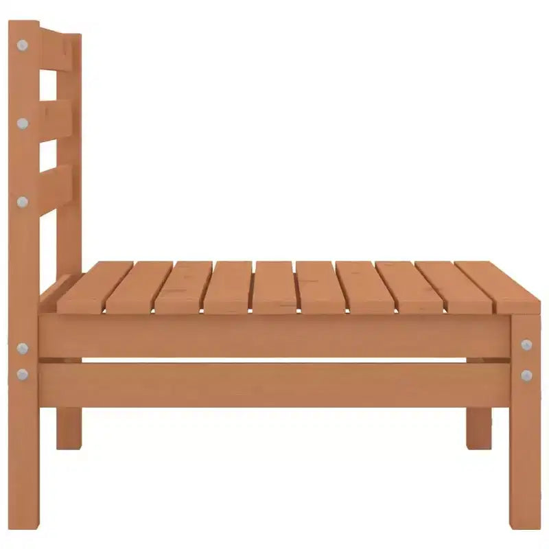 vidaXL Garden Lounge Set Black Solid pinewood Modular Garden Lounge Set