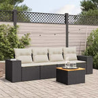 Set da divano da giardino vidaXL in rattan PE, 5 pezzi, modulare