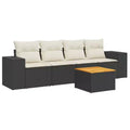 Set da divano da giardino vidaXL in rattan PE, 5 pezzi, modulare