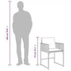 Ensemble de salle à manger de jardin vidaXL beige et marron