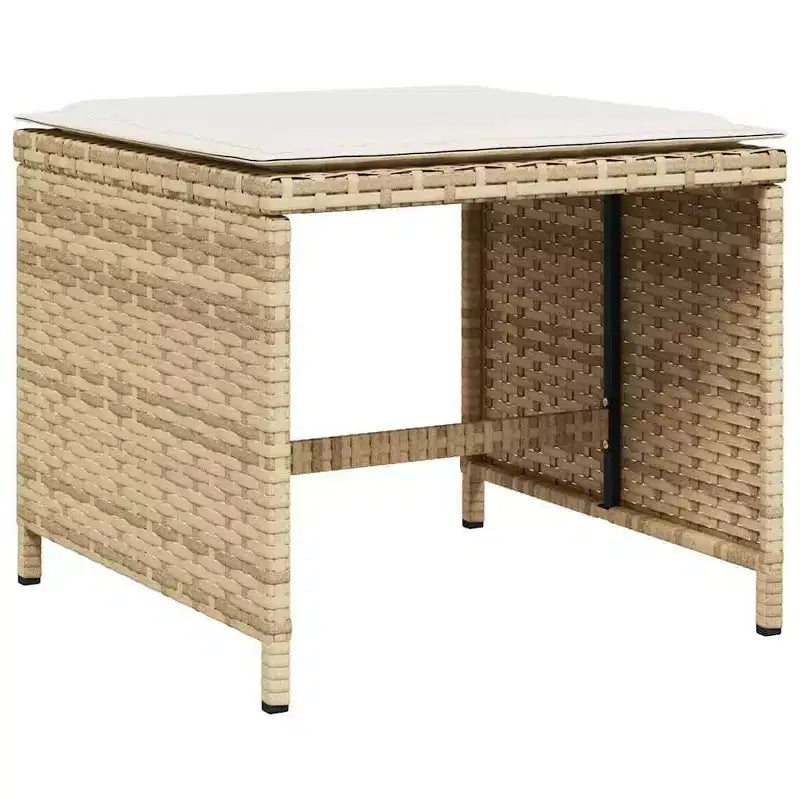 Ensemble de salle à manger de jardin vidaXL beige et marron
