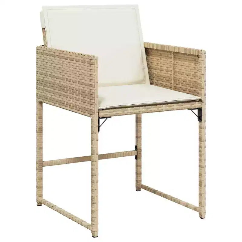 Ensemble de salle à manger de jardin vidaXL beige et marron