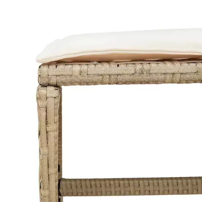 Ensemble de salle à manger de jardin vidaXL beige et marron