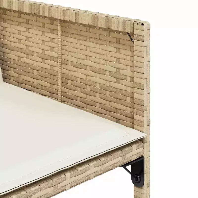 Ensemble de salle à manger de jardin vidaXL beige et marron