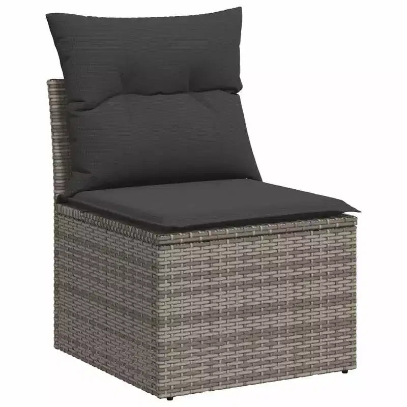 Ensemble de canapés de jardin vidaXL en polyrotin, 5 pièces, modulaire