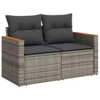 Ensemble de canapés de jardin vidaXL en polyrotin, 5 pièces, modulaire