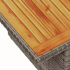 Ensemble de canapés de jardin vidaXL en polyrotin, 5 pièces, modulaire