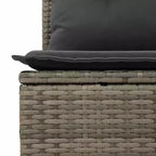 Ensemble de canapés de jardin vidaXL en polyrotin, 5 pièces, modulaire