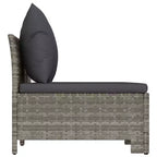 vidaXL Garten-Lounge-Set, grau und dunkelgrau