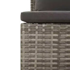 vidaXL Garten-Lounge-Set, grau und dunkelgrau